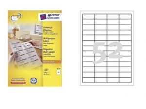 ETYKIETA AVERY ZWECKFORM 3650 48X21MM Z MARGINESEM 100 ARKUSZY
