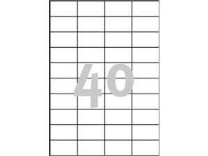 ETYKIETA AVERY ZWECKFORM 3651 52,5X29,7MM BEZ MARGINESU 100 ARKUSZY