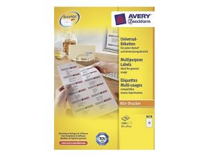 ETYKIETA AVERY ZWECKFORM 3678 97X37MM Z MARGINESEM 100 ARKUSZY