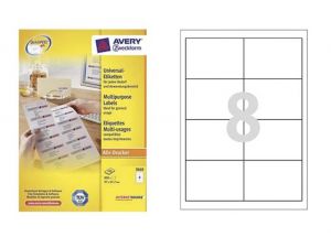 ETYKIETA AVERY ZWECKFORM 3660 97X67,7MM Z MARGINESEM 100 ARKUSZY