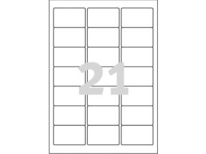 ETYKIETA AVERY ZWECKFORM 7560 63,5X38,1MM 25 ARKUSZY