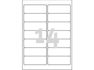 ETYKIETA AVERY ZWECKFORM 7563 99,1X38,1MM 25 ARKUSZY