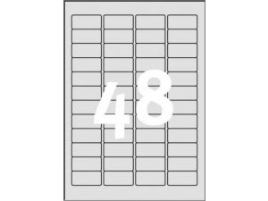 ETYKIETA AVERY ZWECKFORM L6009 ZNAMIONOWA 45,7X21,2MM SREBRNA 20 ARKUSZY