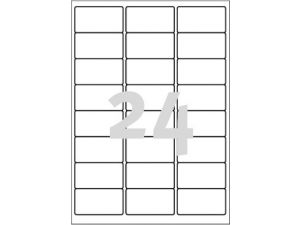 ETYKIETA AVERY ZWECKFORM L4773 POLIESTROWA 63,5X33,9MM TRWAŁA 20 ARKUSZY