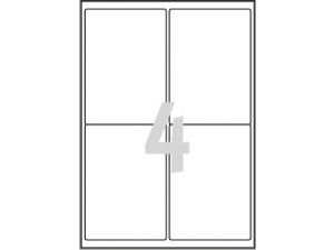 ETYKIETA AVERY ZWECKFORM L4774 POLIESTROWA 99,1X139MM TRWAŁA 20 ARKUSZY