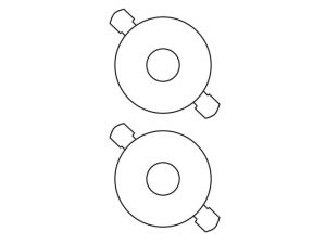 ETYKIETA AVERY ZWECKFORM 6043 NA CD ŚREDNICA 117MM BIAŁA 100 ARKUSZY