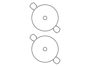 ETYKIETA AVERY ZWECKFORM L7676 NA CD ŚREDNICA 117MM  BIAŁA 25 ARKUSZY