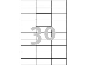 ETYKIETA AVERY ZWECKFORM 3489 70X29,7MM BEZ MARGINESU 100 ARKUSZY