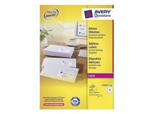 ETYKIETA AVERY ZWECKFORM 7161 ADRESOWA 63,5X46,6MM 100 ARKUSZY