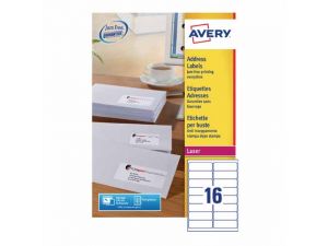 ETYKIETA AVERY ZWECKFORM L7162 ADRESOWA 99,1X33,9MM 100 ARKUSZY