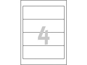 ETYKIETA AVERY ZWECKFORM L4761 192X61MM NA SEGREGATOR BIAŁA 25 ARKUSZY