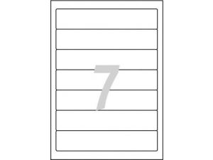 ETYKIETA AVERY ZWECKFORM L4760 192X38MM NA SEGREGATOR BIAŁA 25 ARKUSZY