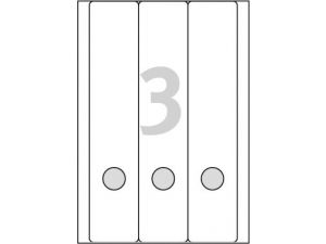 ETYKIETA AVERY ZWECKFORM L4759 61X297MM NA SEGREGATOR BIAŁA 25 ARKUSZY