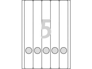 ETYKIETA AVERY ZWECKFORM L4758 38X297MM NA SEGREGATOR BIAŁA 25 ARKUSZY