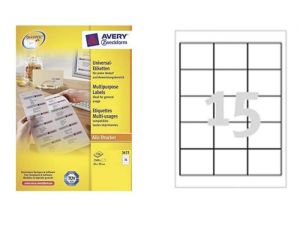 ETYKIETA AVERY ZWECKFORM 3672 64X50MM Z MARGINESEM 100 ARKUSZY