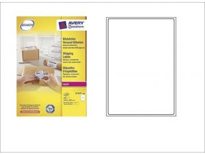 ETYKIETA AVERY ZWECKFORM L7167 ADRESOWA 199,6X289,1MM 100 ARKUSZY