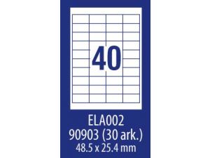 ETYKIETA AVERY ZWECKFORM ECONOMY E100 ELA002 48,5X25,4MM 100 ARKUSZY