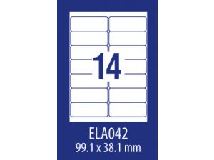 ETYKIETA AVERY ZWECKFORM ECONOMY E100 ELA042 99,1X38,1MM 100 ARKUSZY