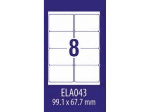 ETYKIETA AVERY ZWECKFORM ECONOMY E100 ELA043 99,1X67,7MM 100 ARKUSZY