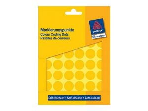 ETYKIETA AVERY ZWECKFORM 3377 KÓŁKA DO ZAZNACZANIA 18MM ŻÓŁTE