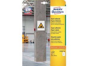 ETYKIETA AVERY ZWECKFORM L7876 105X148MM PAPIEROWA DO TRUDNYCH POWIERZCHNI