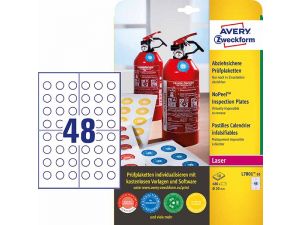 TABLICZKA INSPEKCYJNA AVERY ZWECKFORM NOPEEL L7801-10