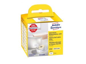 ETYKIETA AVERY ZWECKFORM 89X36MM UNIWERSALNA NA ROLI 260 SZTUK