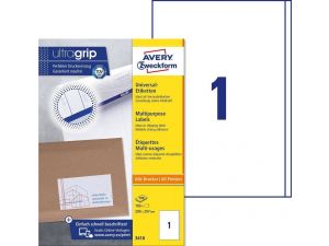 ETYKIETA AVERY ZWECKFORM 3418 200X297MM 100 ARKUSZY