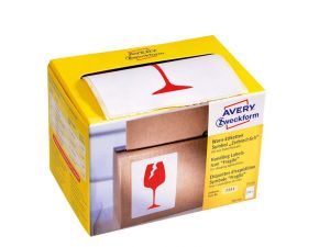 ETYKIETA AVERY ZWECKFORM WYSYŁKOWA OSTRZEGAWCZA SZKŁO