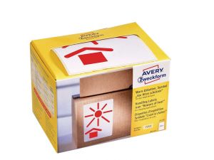 ETYKIETA AVERY ZWECKFORM WYSYŁKOWA OSTRZEGAWCZA NAGRZEWANIE
