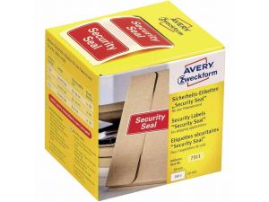 ETYKIETA AVERY ZWECKFORM 7311 38X20MM PLOMBA ZABEZPIECZAJĄCA NA PRZESYŁKI