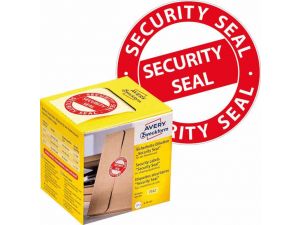 ETYKIETA AVERY ZWECKFORM 7312 ŚREDNICA 30MM PLOMBA ZABEZPIECZAJĄCA NA PRZESYŁKI
