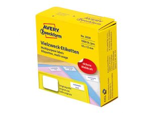 ETYKIETA AVERY ZWECKFORM 3830 18X12MM DO OPISU RĘCZNEGO 1000 ETYKIET