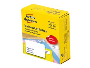 ETYKIETA AVERY ZWECKFORM 3832 38X21 MM DO OPISU RĘCZNEGO 350 ETYKIET