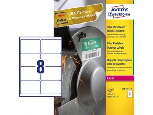 ETYKIETA AVERY ZWECKFORM L7914 POLIETYLENOWA 99,1X67,7MM 40 ARKUSZY