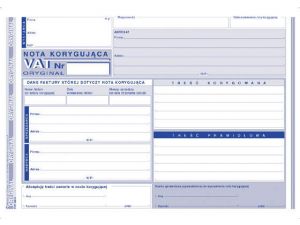 D NOTA KORYGUJĄCA A5 2SKŁ.108-3E DRUK