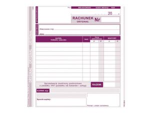 D RACHUNEK 2/3 A5 2SKŁ.ZWOL.VAT 230-4 DRUK RACHUNEK