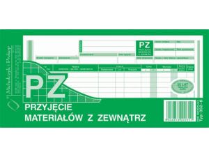 D PZ PRZYJĘCIE MAT.1/3 A4 WIEL. 352-8 DRUK