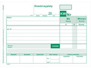 D KW DOWÓD WYPŁATY A6 WIEL. 402-5 DRUK