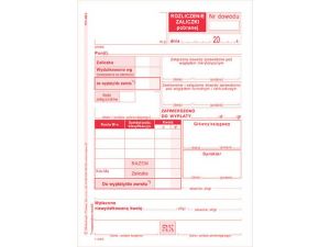 D ROZLICZENIE ZALICZKI A6 409-5 DRUK