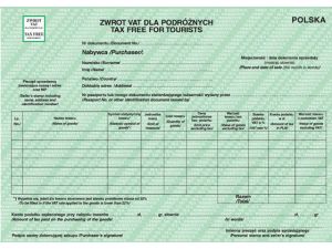 D ZWROT VAT DLA PODRÓŻNYCH A4 180-1U DRUK