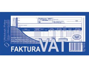 D FAKTURA VAT 1/3 A4 2SKŁ.105-8E DRUK