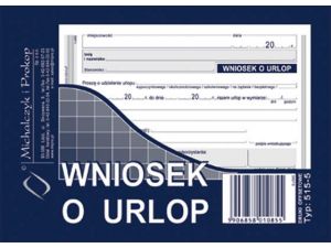 D WNIOSEK O URLOP A6 515-5 DRUK