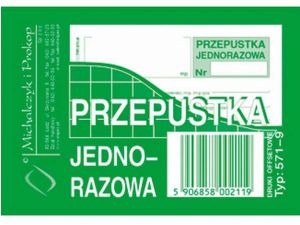 D PRZEPUSTKA JEDNORAZOWA A7 571-9