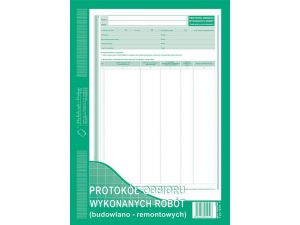 D PROTOKÓŁ ODBIORU WYKONANYCH ROBÓT 606-1
