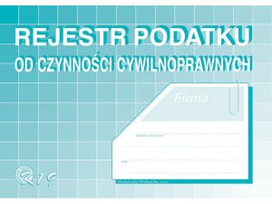 DP REJESTR PODATKU OD CZYNNOŚCI CYWILNOPRAWNYCH K19