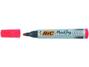 MARKER PERMANENTNY BIC 2000 CZERWONY OKRĄGŁA KOŃCÓWKA