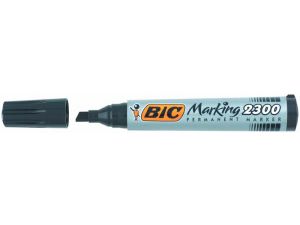 MARKER PERMANENTNY BIC 2300 CZARNY ŚCIĘTA KOŃCÓWKA