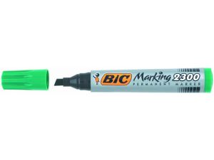 MARKER PERMANENTNY BIC 2300 ZIELONY ŚCIĘTA KOŃCÓWKA