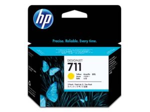 HP Tusz CZ136A Nr711 Yellow 3 PACK !!! 